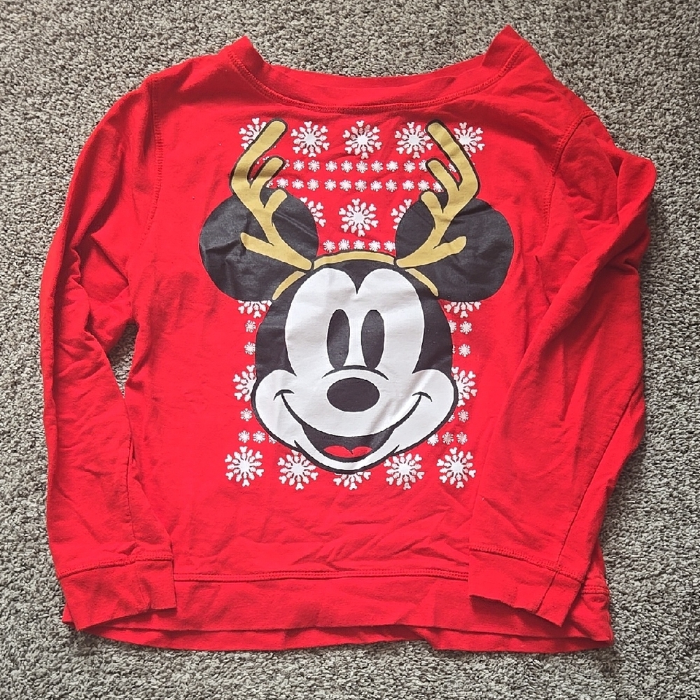 Red Mickey Mouse Christmas Sweater